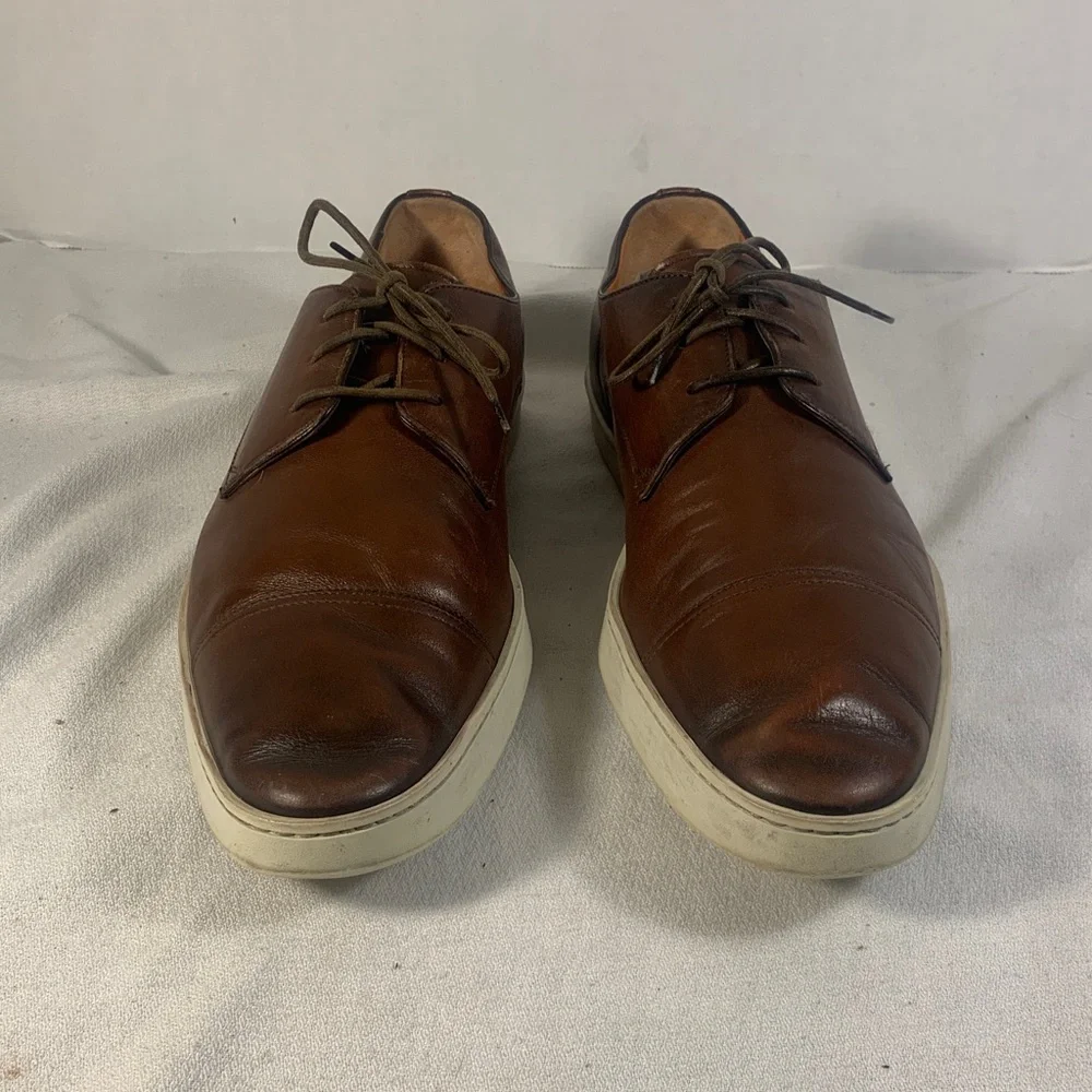 Santoni Doyle Brown Leather Men's Shoes